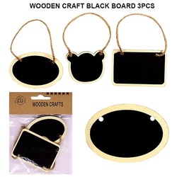 WOODEN BLACK BOARD 3PCS RAW4010